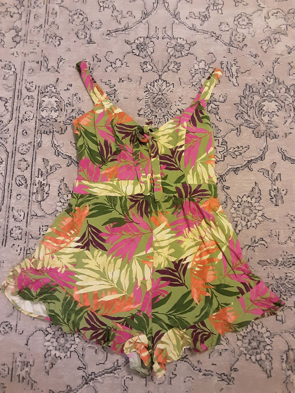 Jessica Simpson Tropical Leaf Romper
